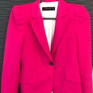 Zara pink blazer size small some stretch!